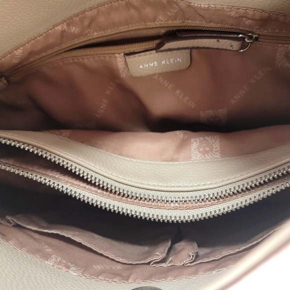 Anne Klein Taupe A-line Hobo P38 - Picture 4 of 8